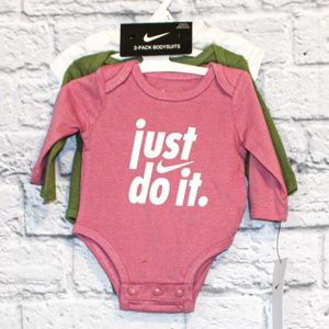 NEW! NB Nike Girls 3 Pack Onesies